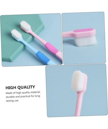 Minkissy 6-Pack Portable Pink Toothbrushes for Adults | Safe Oral Care & Dental Clean | Ideal for Home & Travel - Buy Online on GoSupps.com