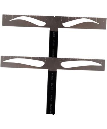 FRCOLOR Stencil Eyebrow Drawing Tool Eyebrow Ruler Template Balance Mold - Buy Online on GoSupps.com