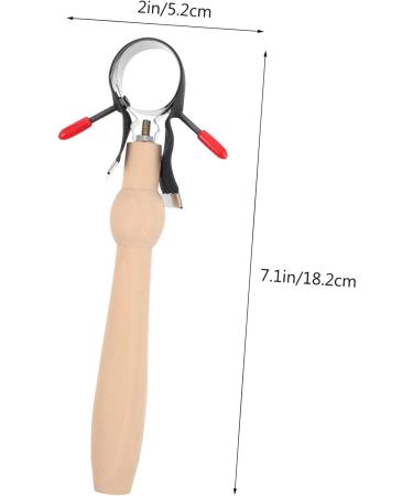 TOVINANNA Moxibustion Stand Set - Stainless Steel Moxa Stick Holder & Face Massage Tool | Skin Care Essentials | 18.2x3cm Black - Buy Online on GoSupps.com