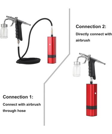 Paint Sprayer Cordless Airbrush Kit with Siphon Trigger Type Spray Gun for Art Model Body Paint Artist Makeup Nail Tattoos Cake Tools for Painting Ceilings Fences cabinets Tm80s Black a - Buy Online on GoSupps.com