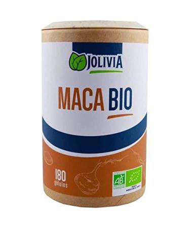 Organic Maca - 180 vegetable capsules of 380 mg | Capsule Size | Food Supplement | Vegan | Made in France