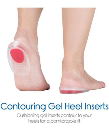 Buy Gel Heel Pillow & Silicone Heel Cushion for Plantar Fasciitis - Jaubs Blue EU 40-45 (2 Pairs) - Comfort & Support for Men & Women - Buy Online on GoSupps.com