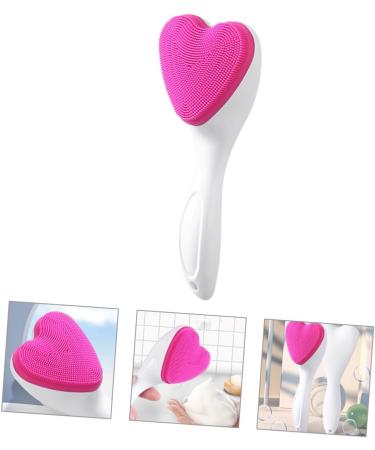  FRCOLOR FRCOLOR Love Cleansing Brush Women's Facial Cleansing Brush Exfoliating Facial Massage Brush Heart-Shaped Facial Scrubber Silica Gel Face Scrubber - Buy Online on GoSupps.com