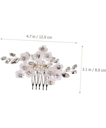 Didiseaon Bridal Comb Bridesmaid Hair Accessories Wedding Hair Clips Elegance Hair Comb Hair Comb for Bridesmaids Tiara Side Hair Combs Clips Wedding Hair Accessories Hand Made - Buy Online on GoSupps.com