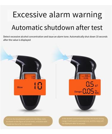 MSCHENZW Car Portable Breath Alcohol Tester Alcohol Test Tools Backlight Digital Digital DUI Meter - Buy Online on GoSupps.com