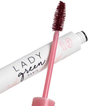 LADY GREEN | Volume Mascare - Burgundy Color - Nourishes Protects & Softens - Organic and Vegan - Made in France - Buy Online on GoSupps.com