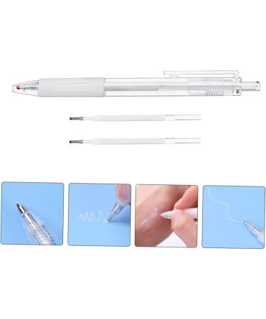 BEBEMOKO 1 Set Auxiliary Eyebrow Pencil Eyebrow Position Pen Eyebrow Contouring Pen Marking Pen White Plastic - Buy Online on GoSupps.com