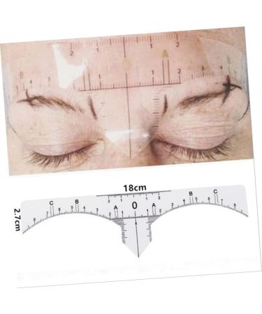 Mikinona Scale Ruler 10pcs Set Makeup Ruler Microblading Eyebrow Ruler Eyebrow Guide Measure Tool Stickers Make up Makeup Gadgets - Buy Online on GoSupps.com