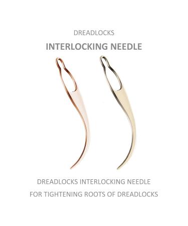 Dreadlock Interlocking Tool Set for Locs - Easyloc Needle for Maintaining Dreadlocks - Tightening Accessory in Gold & Rose Gold - 4pc Set - Buy Online on GoSupps.com