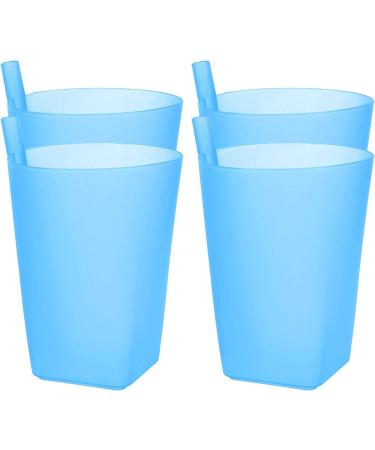 EXCEART 4PC Candy Color Sippy Cups with Built-in Straw for Children - Toddler Drinking Cups - Milk Cups - Water Container - Buy Online on GoSupps.com