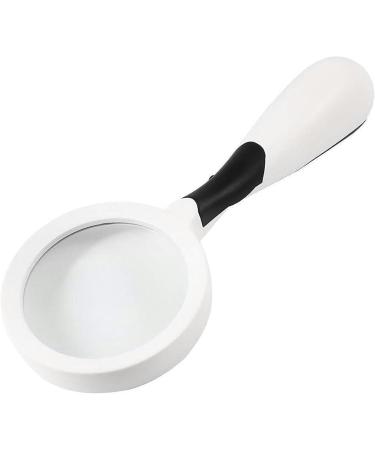 Portable Magnifier 3 Times Handheld with LED Light Reading Black and White Handle Glass Material Full of Stars - Buy Online on GoSupps.com