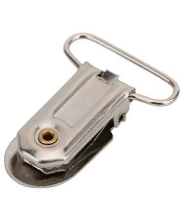 Pacifier clips suspender clips 20 pieces metal suspender snap holder for baby pacifier bib clips for crafting (20 pieces)