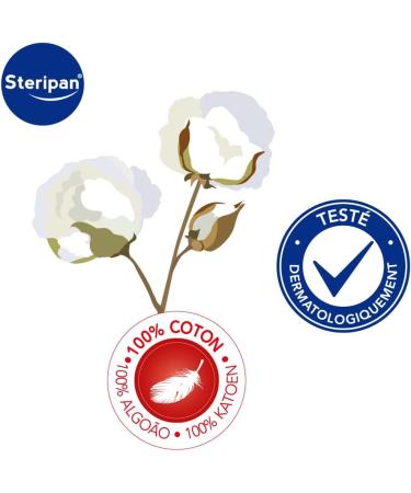 Steripan - Pre-cut Dermatological Hydrophilic Cotton - Ultra Soft - Optimal Skin Tolerance - 100% cotton - Tested Under Dermatological Control - 100g - Buy Online on GoSupps.com