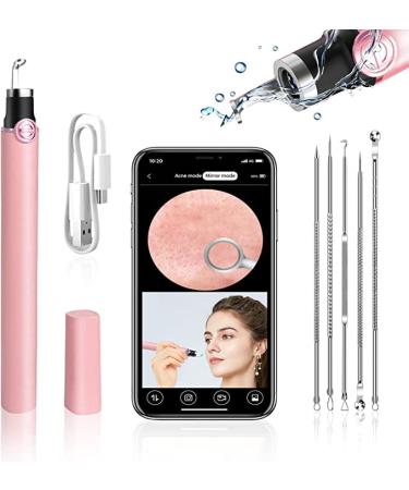 Visible Blackhead Remover Tools  Pimple Popper Cleaner with a 20x Magnification Waterproof Camera and Light  Rechargeable Blackhead Extractor Tool for iPhone  iPad & Android