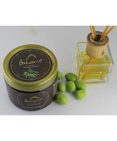 Buy Moroccan Black Soap with Amber Essential Oil - 450g | Premium Natural Skincare for Glowing Skin - International Shipping - Buy Online on GoSupps.com