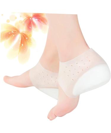 NOLITOY Heel Lift Inserts for Men - Silicone Gel Shoe Lifts Invisible Height Boosting Pads for Dry Cracked Feet - Size 5 - Comfort & Support - Buy Online on GoSupps.com