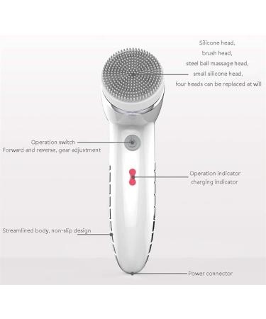 Corsehild Facial Cleansing Brush Waterproof Spin Face Brush Set 4 Brush Heads Gentle Exfoliating Deep Cleansing Massaging and Removing Blackhead for Women and Men (Color : Black) - Buy Online on GoSupps.com