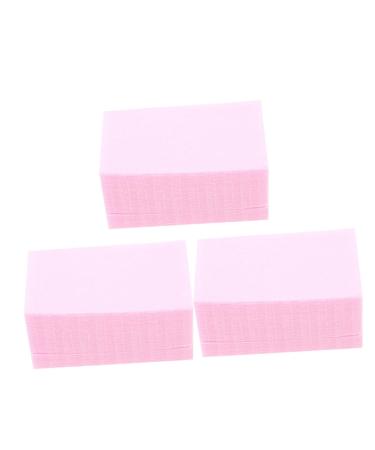 IWOWHERO 3 Nail Remover Cotton Cleansing Wipes Reusable Remover Pads Nail Remover Patch Makeup Remover Pads Disposable Nail Polish Wipes Pink Cotton Sheet Nail Bag Natural Cotton Fiber