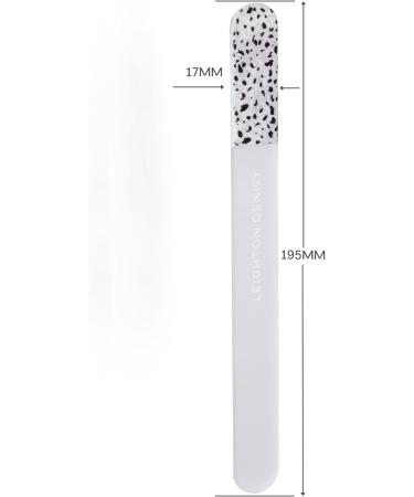 LEIGHTON DENNY Crystal Nail File with Eco Case - SNOW LEOPARD Limited Edition - Large 195mm - Buy Online on GoSupps.com