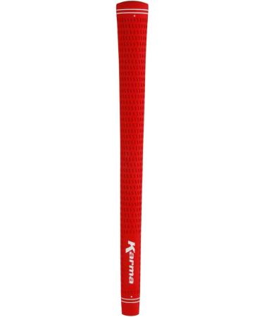 Karma Velour Golf Grip Kit Jumbo Red (+1/16) - 13 Grips, Tape Strips, Solvent & Clamp Included - Buy Online on GoSupps.com