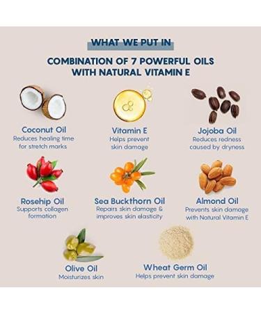 The Moms Co. Natural Stretch Oil 7 in 1 Natural Bio Oil - Clinically Proven Formula - Australia-Certified Toxin-Free and Mineral-Oil-Free Elasticity Belly Oil 100 ml - Buy Online on GoSupps.com