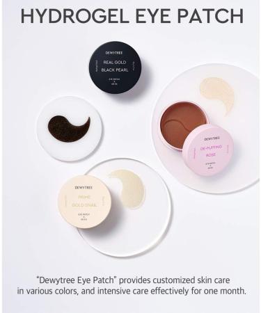 DEWYTREE De-Puffing Rose Eye Patch 60 Sheets 90g - Radiance & Soothing Eye Contour Hydrogel Patches for Puffy Eyes Eye Pads for Dark Circles Under Eye Bags Anti-Wrinkle Patches - Buy Online on GoSupps.com