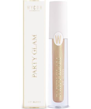 WYCON Cosmetics PARTY GLAM Volumizing Lip Gloss for Shiny and Glamorous Lips - 02 GOLDEN DIP - Buy Online on GoSupps.com