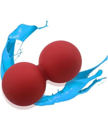 Beavorty Peanut Massage Balls Perfect for Plantar Fasciitis & Full Body Relief | Muscle Roller Foot Massage | Red Yoga Ball for Fitness - Buy Online on GoSupps.com