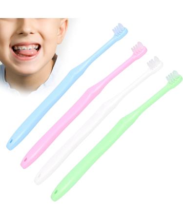 Verdant Touch Orthodontic Cleaning Brush for Children | Jaw-Friendly Toothbrush | 4-Piece Portable Travel Set - Buy Online on GoSupps.com