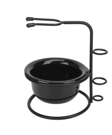 Counter -cass brushed razor -rack bowl stable base dustproof metal holder shaving soap shell universal fit space -saving light