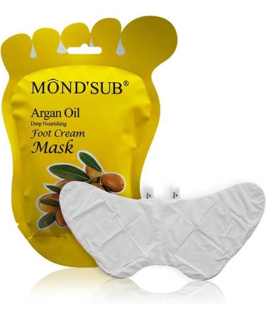 Moisturizing Foot Mask for Dry Cracked Skin - 5 Pcs Elitzia ETMM02 with Argan Oil - Repair & Refresh Feet for Men & Women - Buy Online on GoSupps.com
