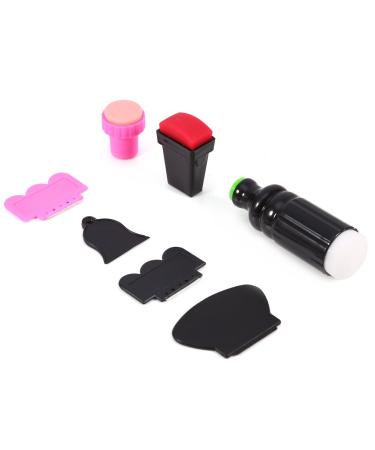 Dekaim Nail Art Stamp Scraper Set Dekaim Nail Art Scraper Stamping Plate Double Ended Stamper 7-teiliges Set Manik re-Werkzeug