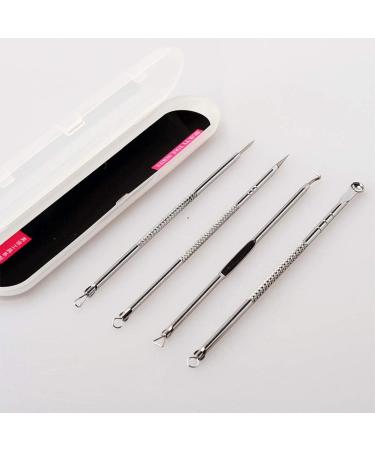 Blackhead Remover Tool Set | 4-Piece Stainless Steel Comedone Extractor & Acne Removal | Best Pore Cleaning Skin Care - Buy Online on GoSupps.com