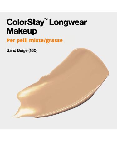 Revlon Colorstay Liquid Foundation Makeup SPF15 Sand Beige 30ml - Matte Finish, Medium to Full Coverage - Unisex - Buy Online on GoSupps.com