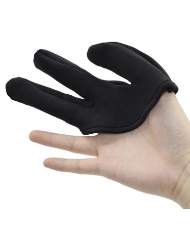 minkissy 1pc Hairdressing Three Finger Cover Hairdressing Finger Glove Hair Straightener Glove Tool Curling Wand Billiard Straightener Gloves Hair Dye Gloves Hairdressing Finger Cover Hand Black 11x10cm - Buy Online on GoSupps.com