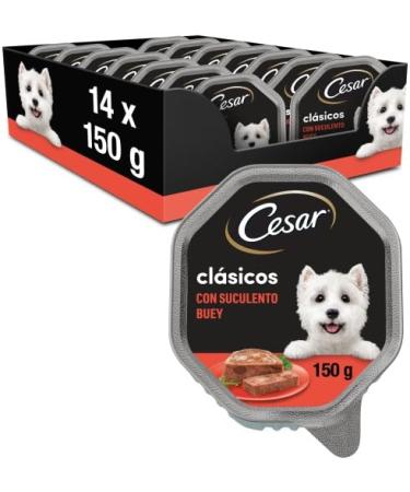 Cesar Pack of Chicken Strips 14 x 150 g Beef 14 x 150 g Senior 14 x 150 g