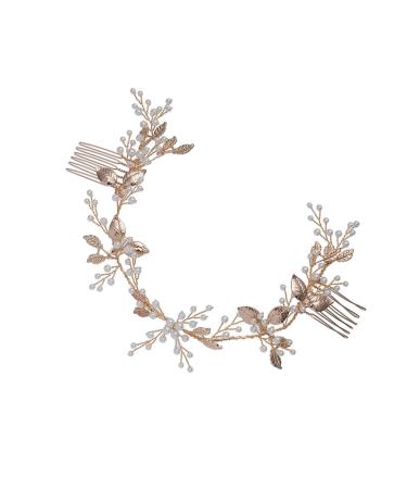Angoily Hair Jewels for Women Hair Rhinestones Women Hair Accessories Bridal Hair Accessories Hair Combs for Women Flower Girl Hair Accessories for Wedding Bride Dress Pearl