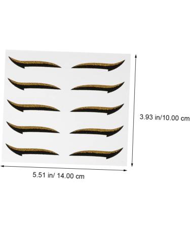 CANIGHT 20 Pairs Eyeshadow Stickers Eyeliner Sticker Makeup Stencils for Face Trendy Stickers Glue - Buy Online on GoSupps.com