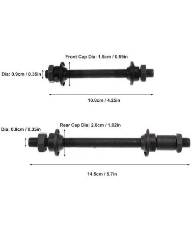 CYSKY Bike Axle Quick Release Skewer Set for Road, Mountain, MTB, BMX - Front and Rear Wheel Hub - 1 Pair - Buy Online on GoSupps.com