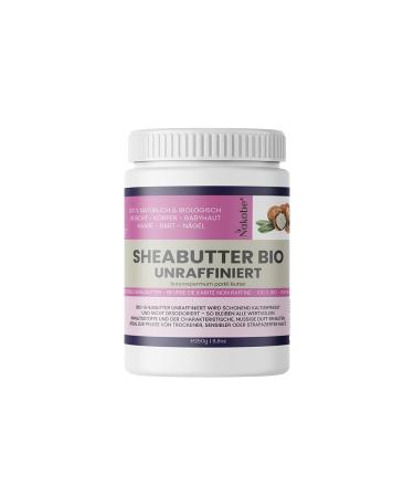 Beurre de karit bio 250 g - Press froid et non raffin - 100 % naturel - V g talien - Pour la peau les cheveux et les cosm tiques DIY - Beurre de soin issu de l'agriculture biologique contr l e