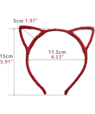 24-Piece Cat Ears Hair Headband Set for Girls and Adults - Fluffy Hair Hoop in 24 Colors for Parties and Daily Wear - Buy Online on GoSupps.com