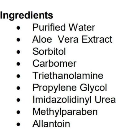 Aloe Vera Hydrogel Wound Dressing 4 oz. Tube - Soothing Relief for Cuts & Burns | International Shipping Available - Buy Online on GoSupps.com