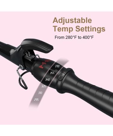 Curling Iron Ceramic Hair Wand - Adjustable Temperature 1/2-1 Inch Curler with Digital Display & Auto Shut Off - Shop Internationally - Buy Online on GoSupps.com
