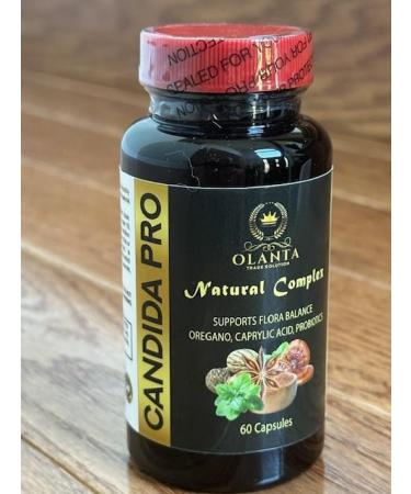 OLANTA TRADE SOLUTION Candida Support Capsules with Herbal Wellness Blend for Internal Cleanliness Digestive Balance & Daily Routine Support | 1 Bottle 60 Capsules