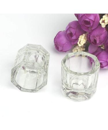 Crystal Glass Acrylic Acrylic Powder Liquid Nail Cup Dish Tools Lid Women S0N9 Nail Equipment Bowl Cup Dappen - Buy Online on GoSupps.com
