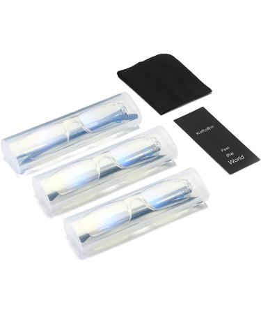 Shop Kokobin Frameless Reading Glasses - Anti Blue Light +1.5 Dioptries | 3 Pack Visual Aid for Men & Women - Buy Online on GoSupps.com