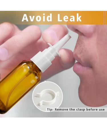 Buy 6Pcs Amber Glass Nasal Spray Bottles 1oz (30ml) - Includes Funnel Dropper & Labels - Refillable Fine Mist Spray for Convenient International Shipping - Buy Online on GoSupps.com