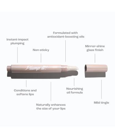 Plump It! Volumising Lip Oil - Clear Lip Plump Oil for Instant Fuller Softer Lips - International Shipping Available - Buy Online on GoSupps.com