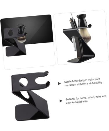 Ipetboom Razor Holder Rack Stand for Men - Premium Shaving Brush & Razor Storage Organizer - Acrylic Display for Shaving Accessories - Buy Online on GoSupps.com