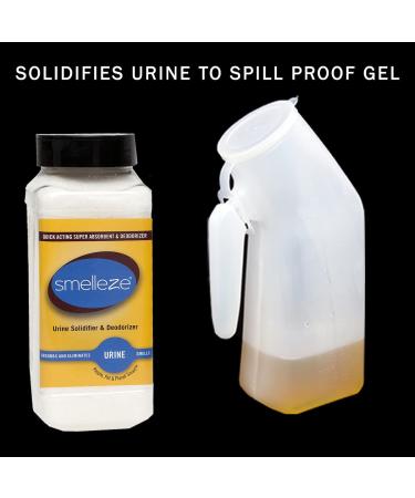 SMELLEZE Urine Solidifier & Deodorizer - 2 lb. Granules for Pet Loo, Dog Litter Box, Portable Urinals, Bedpans & More - Buy Online on GoSupps.com